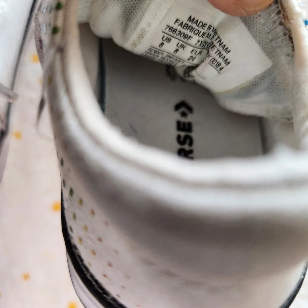 Converse Converse Pride Rainbow Dot‎ Madison Shoes Sneaker White Size 8c